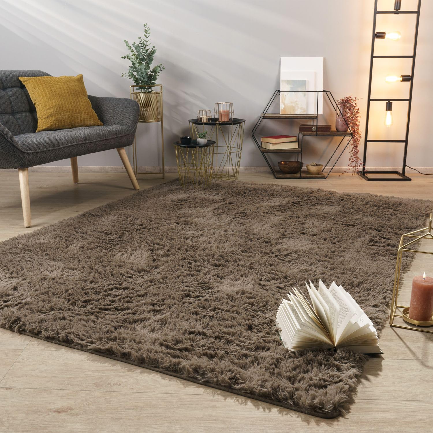 TT Home Vloerkleed Woonkamer Hoogpolig Langpolig Zacht Soft Modern