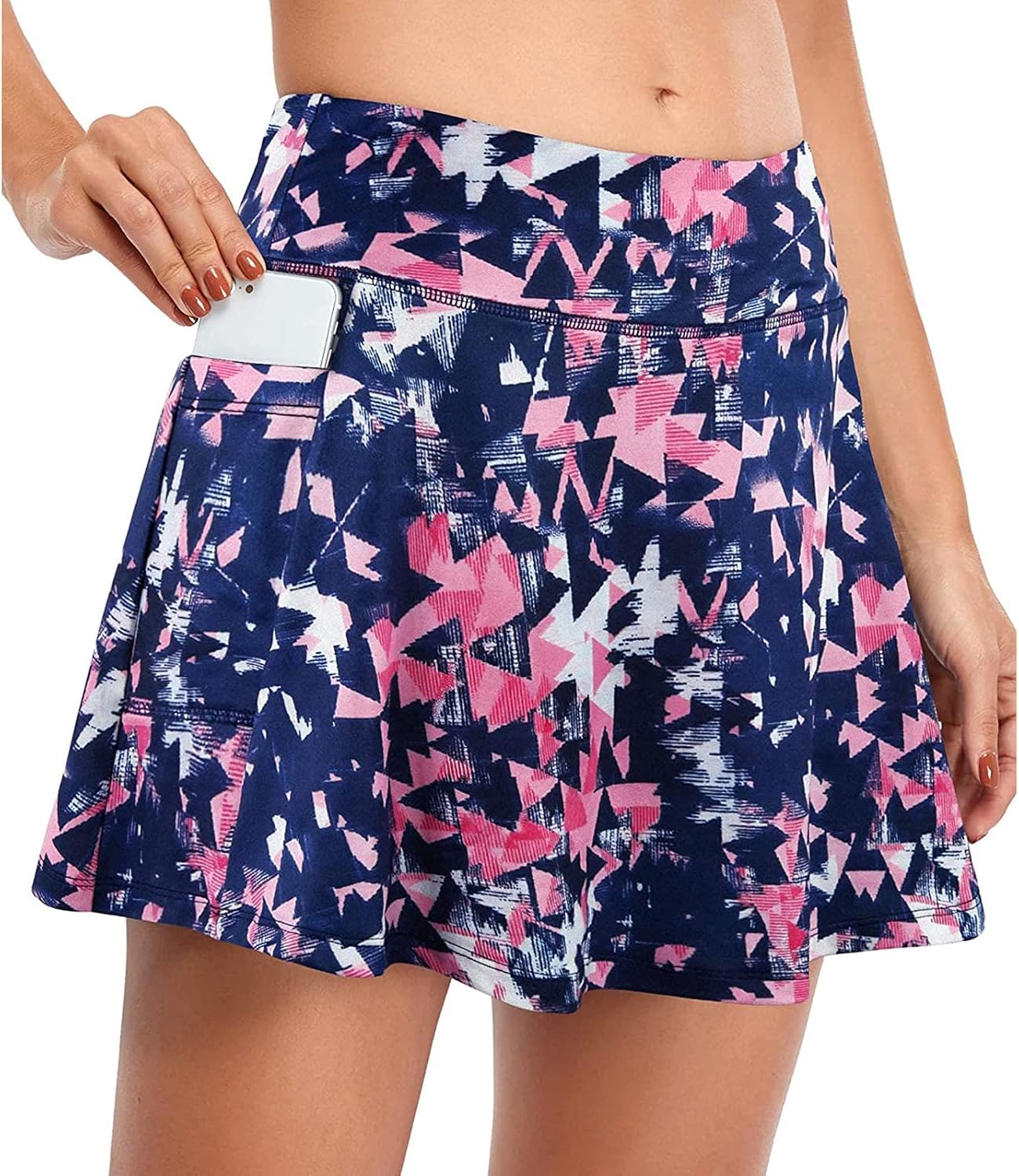 Skort Donna Con Tasche - Gonna-Pantaloncino Per Sport Ed Estate - Foto 6