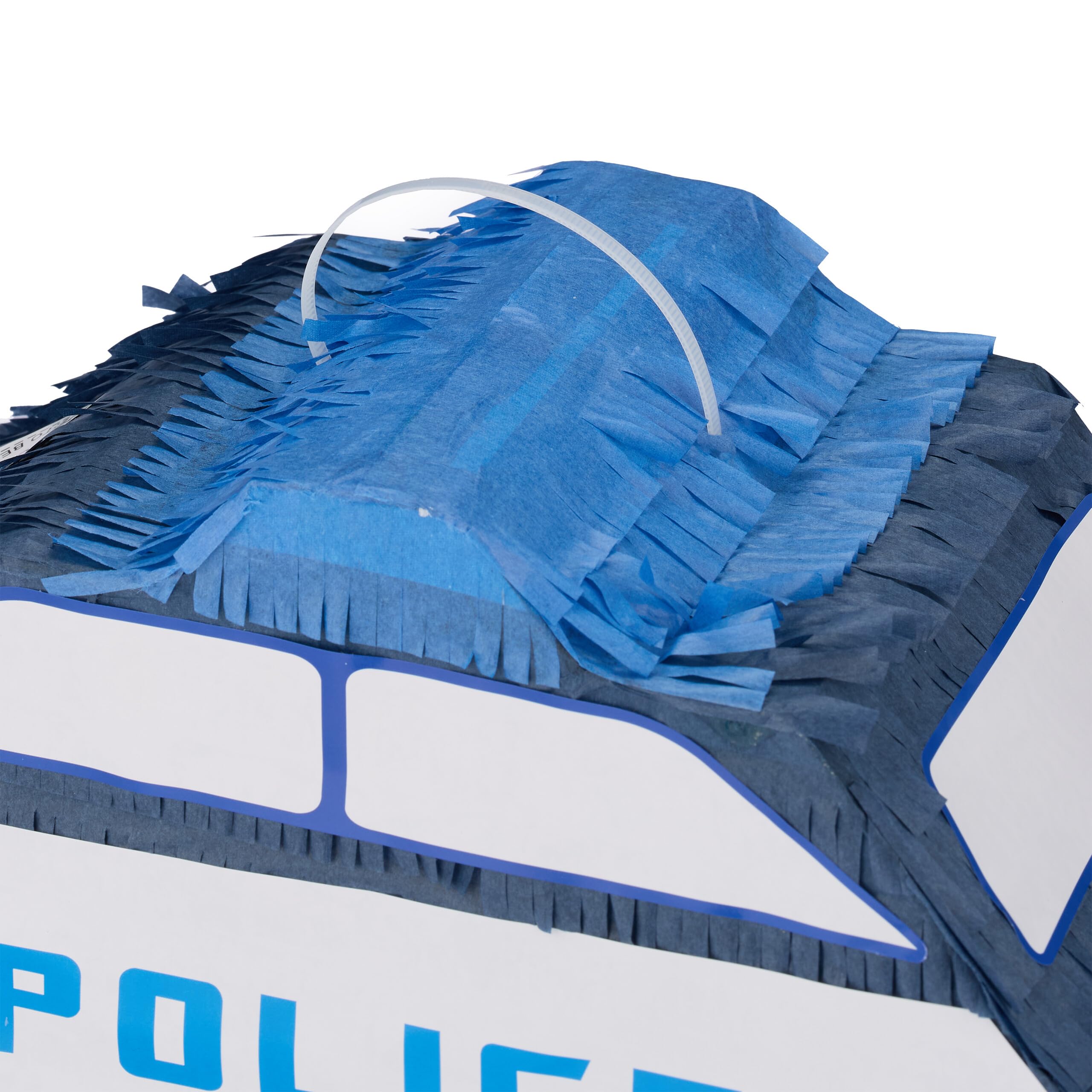 Relaxdays Pignatta Polizia, Bastone e Maschera, Piñata Vuota, Gioco Festa Compleanno Bambini, 22x50x16 cm, Multicolore