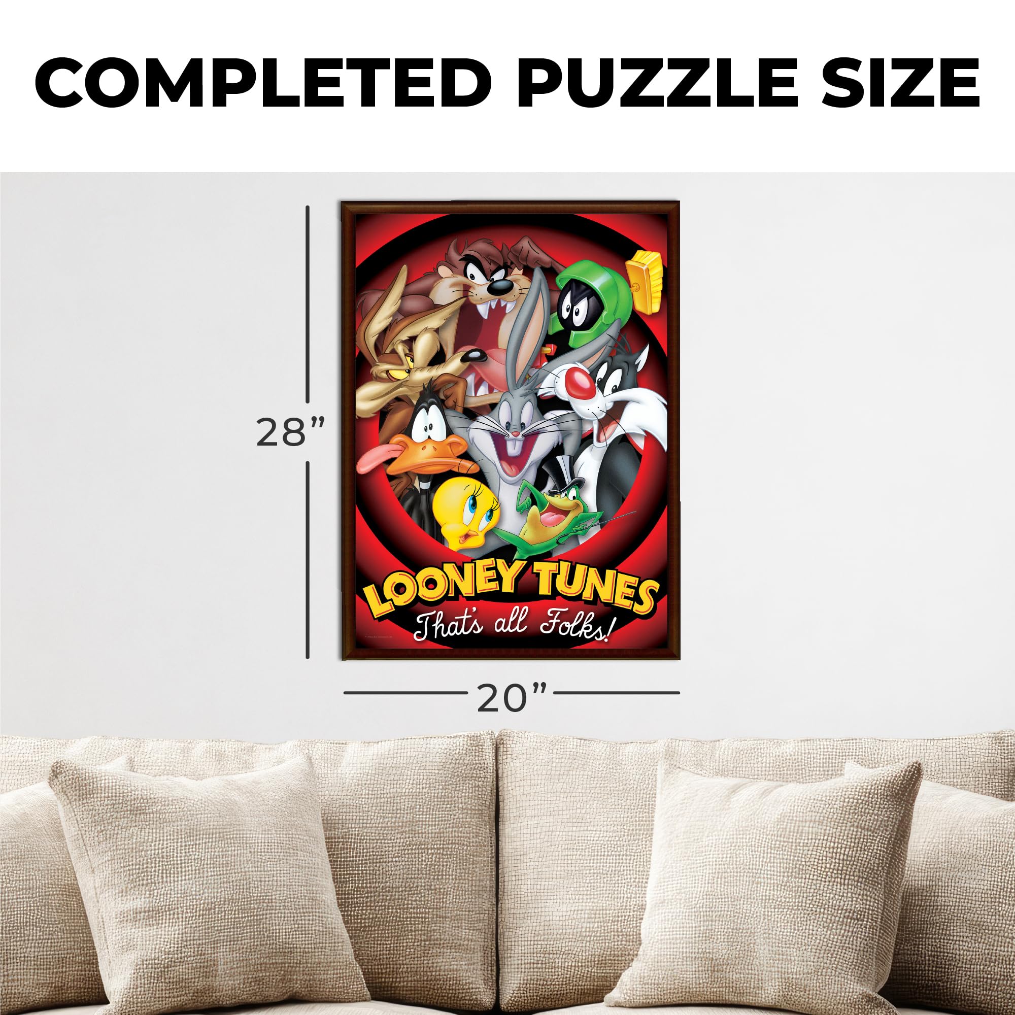 Aquarius Looney Tunes Puzzle, puzzle da 1000 pezzi, opere d'arte di All Folks, regalo per adolescenti, adulti e collezionisti