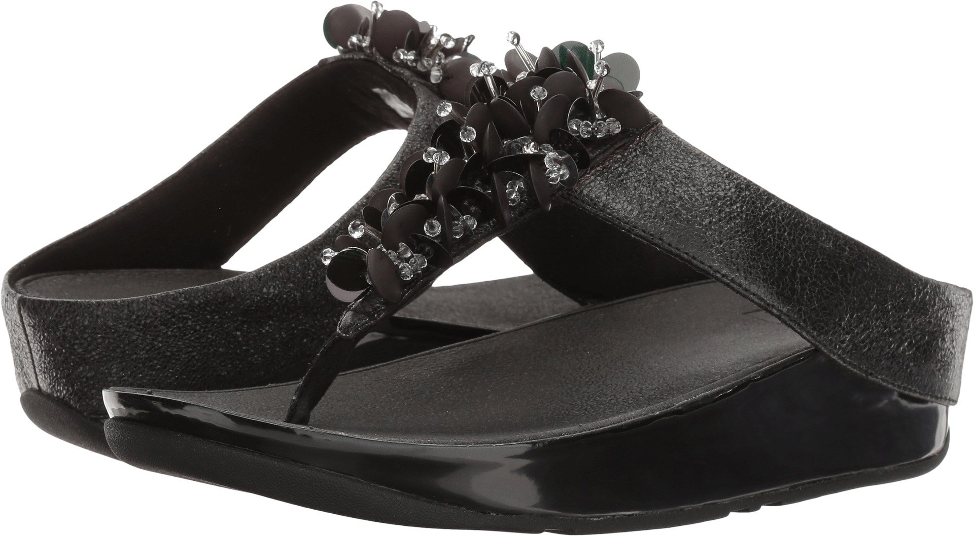 Fitflop Women's Boogaloo Toe Post Flip Flops, Black, 9 UK