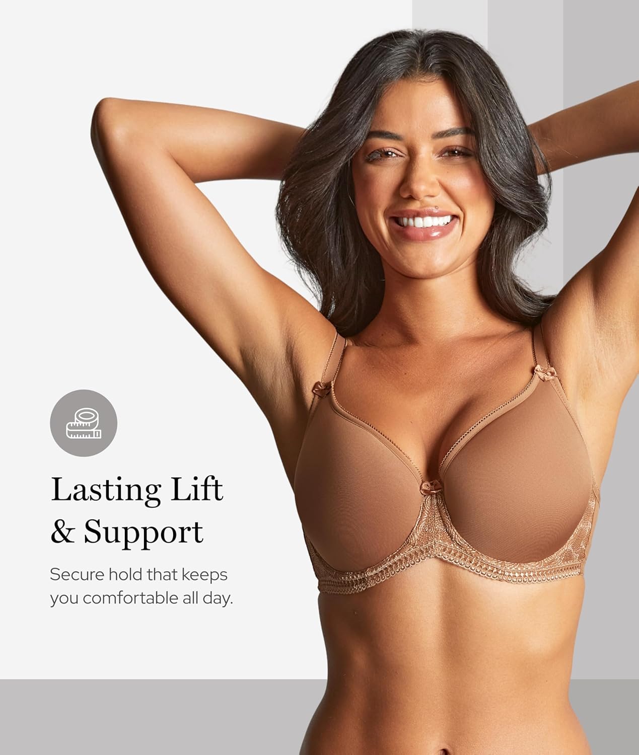 Panache Women's Cari Spacer Bra – Lightweight T-Shirt Bra with J-Hook & Breathable Padded Cups - Image 7