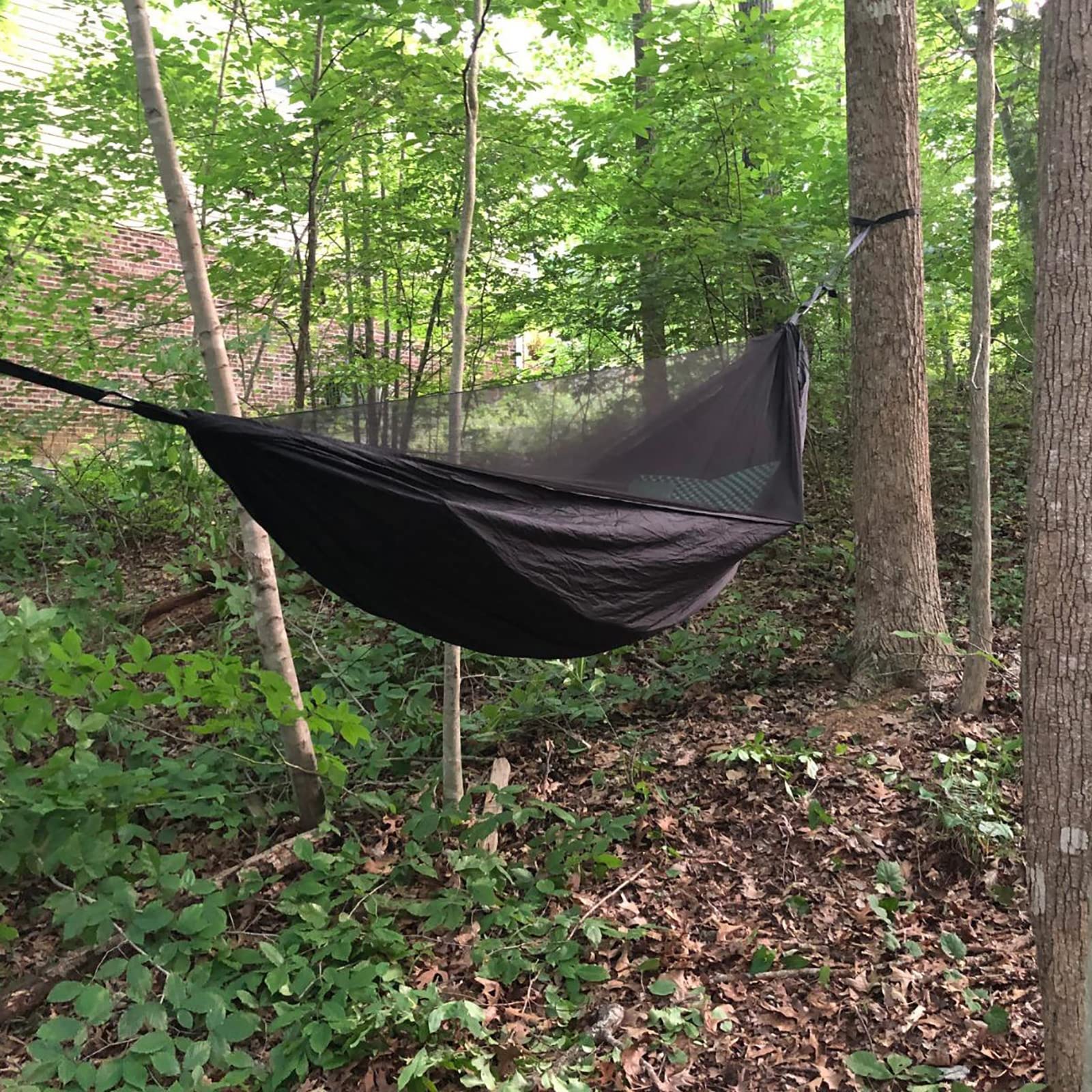Hängematte, 290 cm × 140 Outdoor mit Netz Ultraleicht Atmungsaktiv