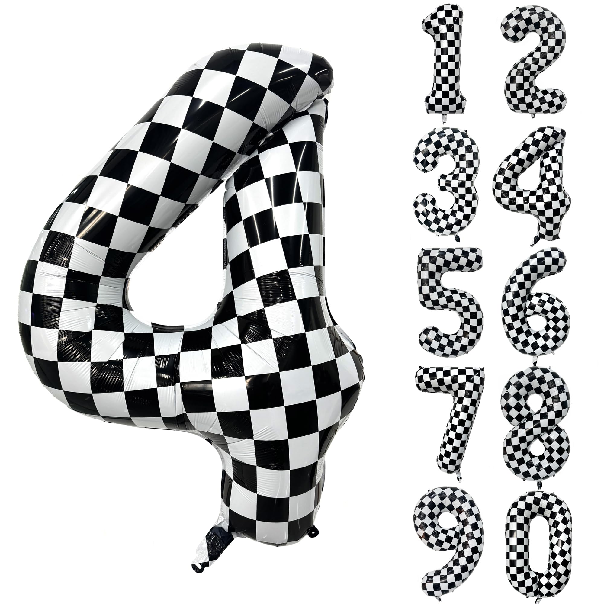 Red 0 balloon 40 Inch Giant Helium Foil Number 0 to 9 Red Balloon Birthday Wedding Party Digital Decorations (Number 0) — view 630