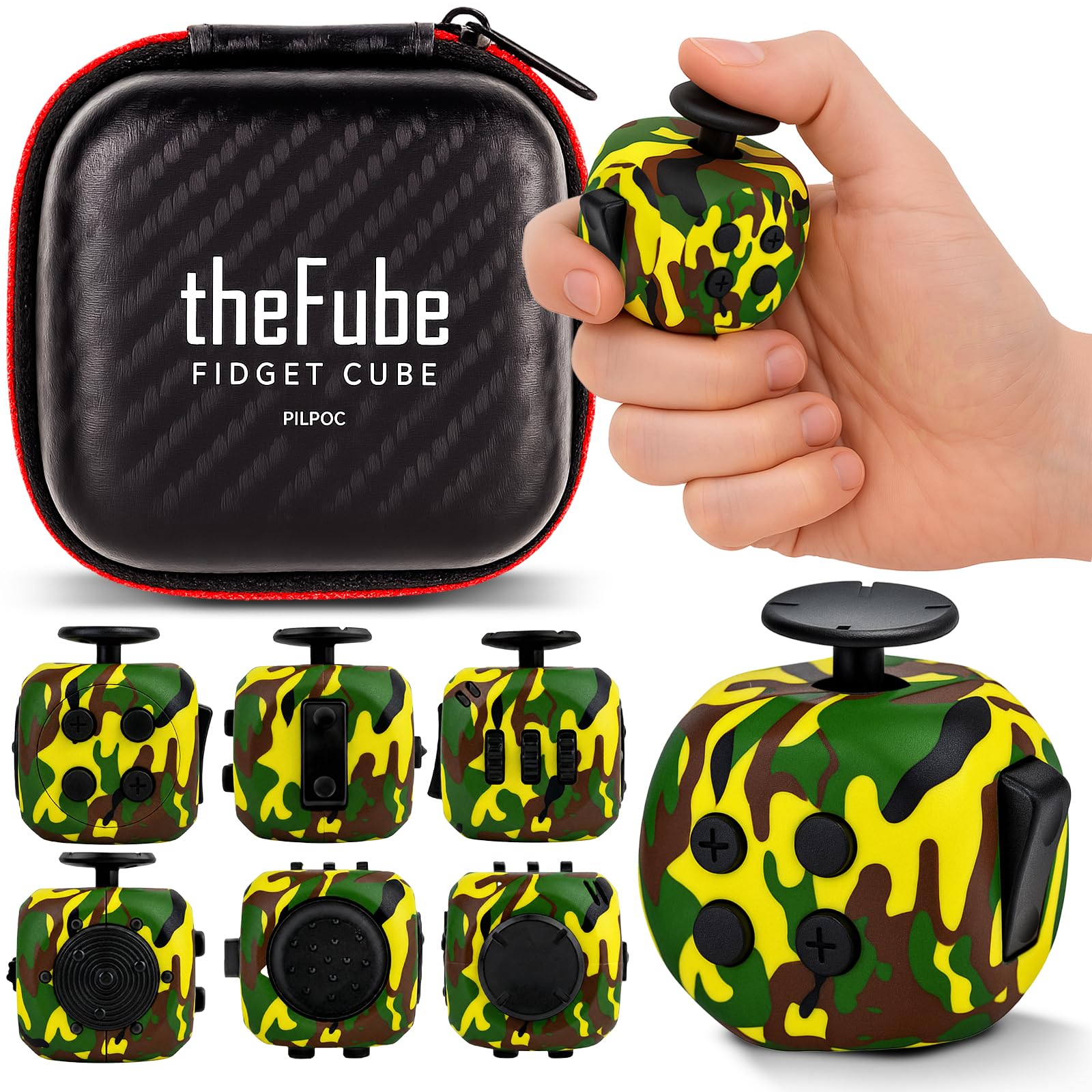 PILPOC theFube Fidget Cube Infinity Cube for Adults &amp; Kids (Forest Shadow)