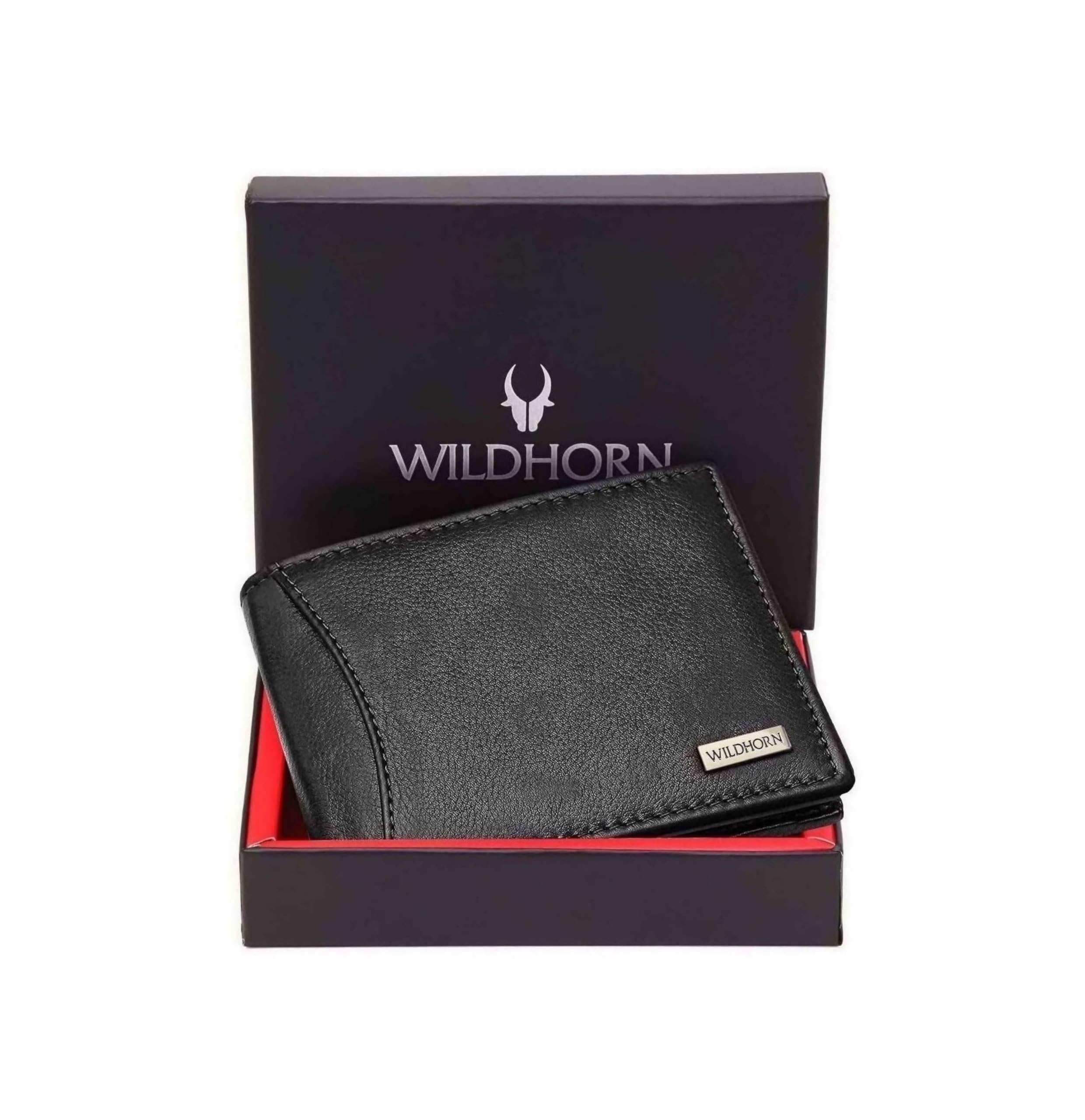 Rfid Protected Leather Wallet For Men, Jade Black