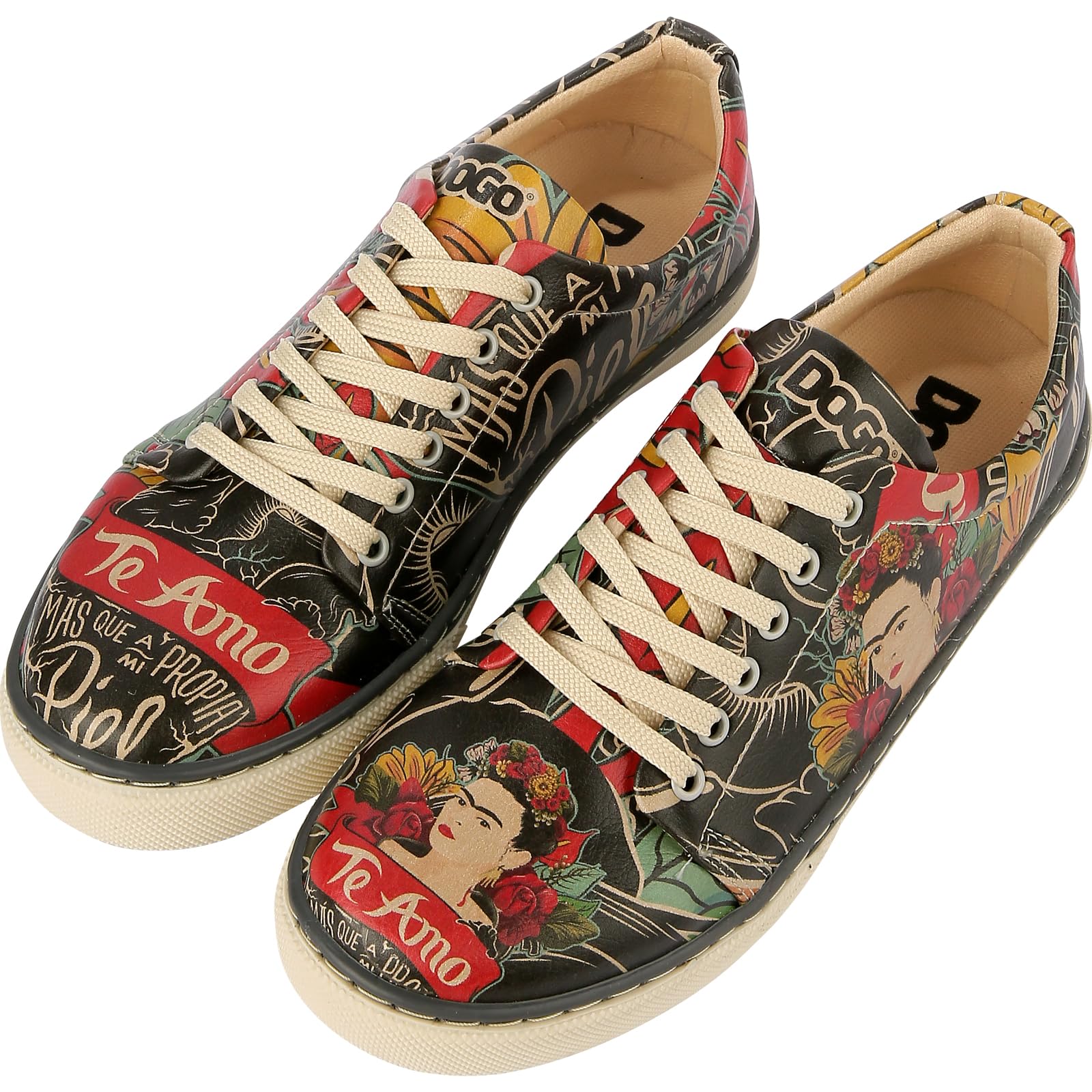 DOGO Vegan Leather Sneakers for Women - Handmade and Unique Fashion Sneakers for Women