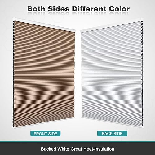 Miniatura 6 de Changshade Persianas Opacas, Persianas Celulares sin Cordón, Persianas Opacas de Panal de Abeja, Persianas para Oscurecer la Habitación, Persianas