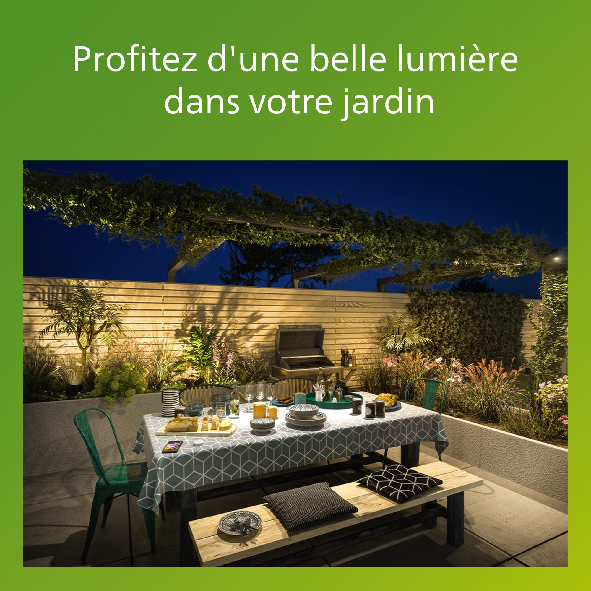 Philips Borne Exterieur LED, Luminaire Exterieur, Gris Anthracite, Résistant à l'eau IP44, Philips Splay pour éclairage de votre maison, jardin et terrasse