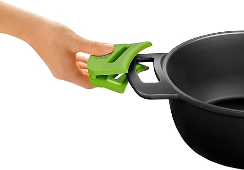 Miniatura 4 de Braisogona A121471 - Wok de aluminio fundido (11.8 x 11.0 x 11.8 in), color verde