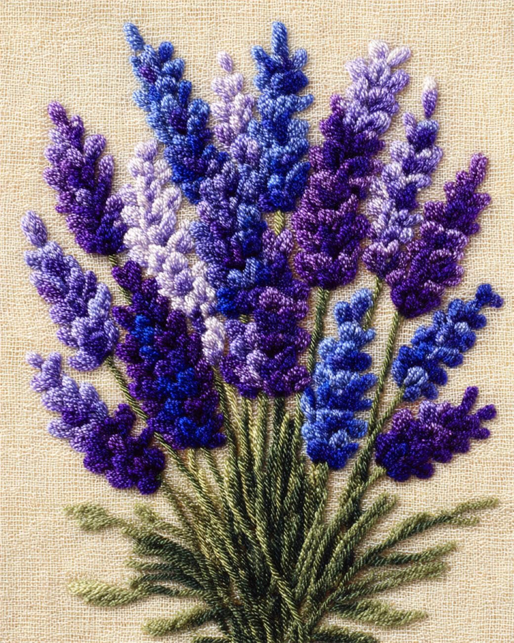 N.LANSHAN Diy Kit Alfombra Gancho De Pestillo Ramo De Lavanda Kits Para Alfombras Con Aguja De Pestillo Para Principiantes，Kit De Alfombra De Ganchillo Para Decoración Del Hogar 100x140cm