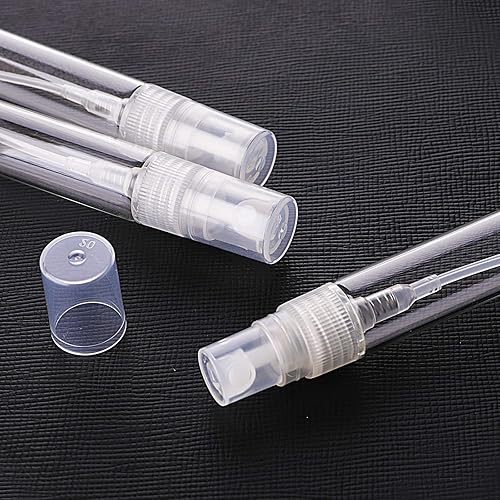 Miniatura 4 de Yopay Paquete de 60 botellas de perfume de vidrio atomizador de niebla de 0.3 fl oz, mini botellas vacías recargables de vidrio transparente para