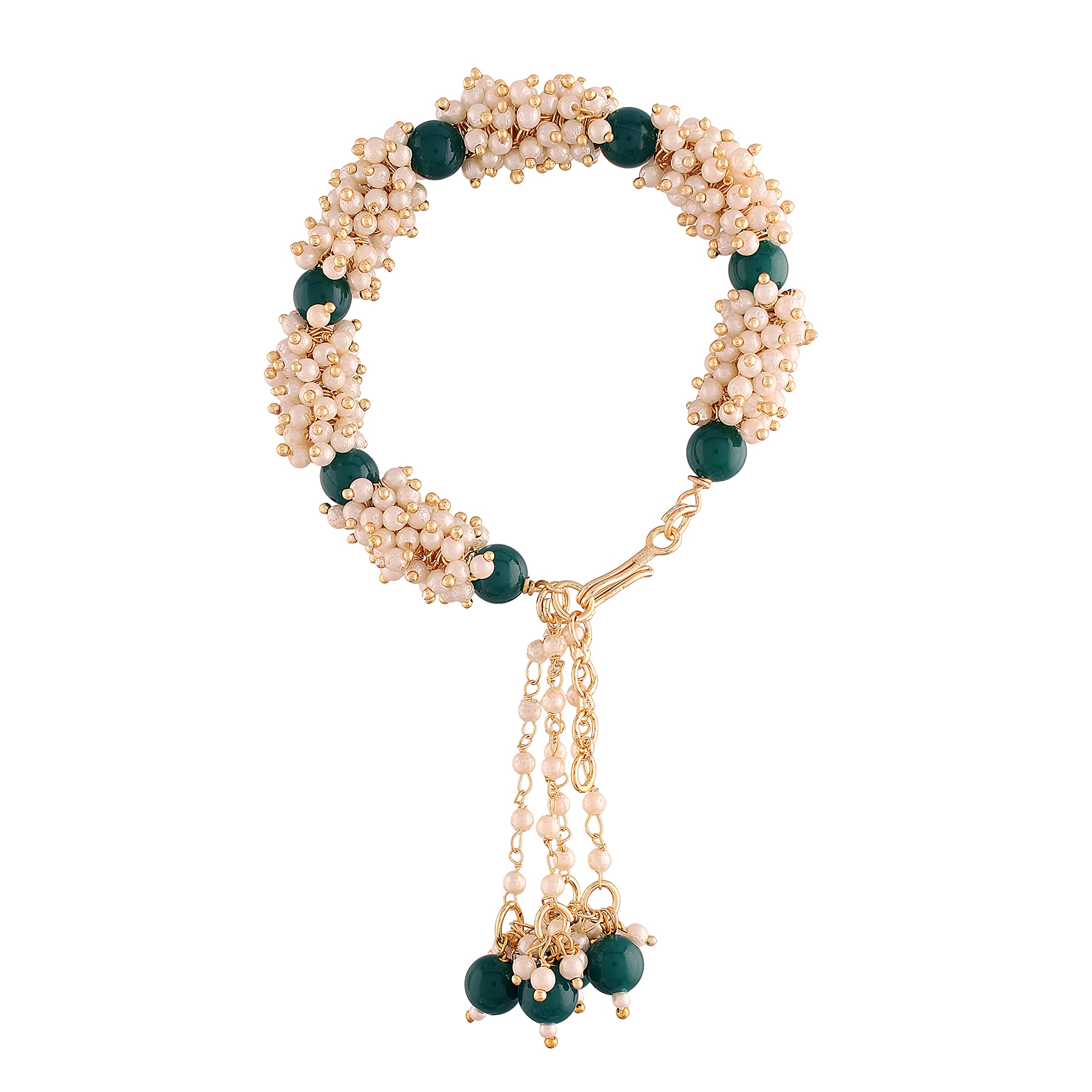 I Jewels Pearl Hanging Bracelet For Bhabhi/Sister (R011G-L) (Pack Of 1) (B098LMFDY8) Amazon Price History, Amazon Price Tracker