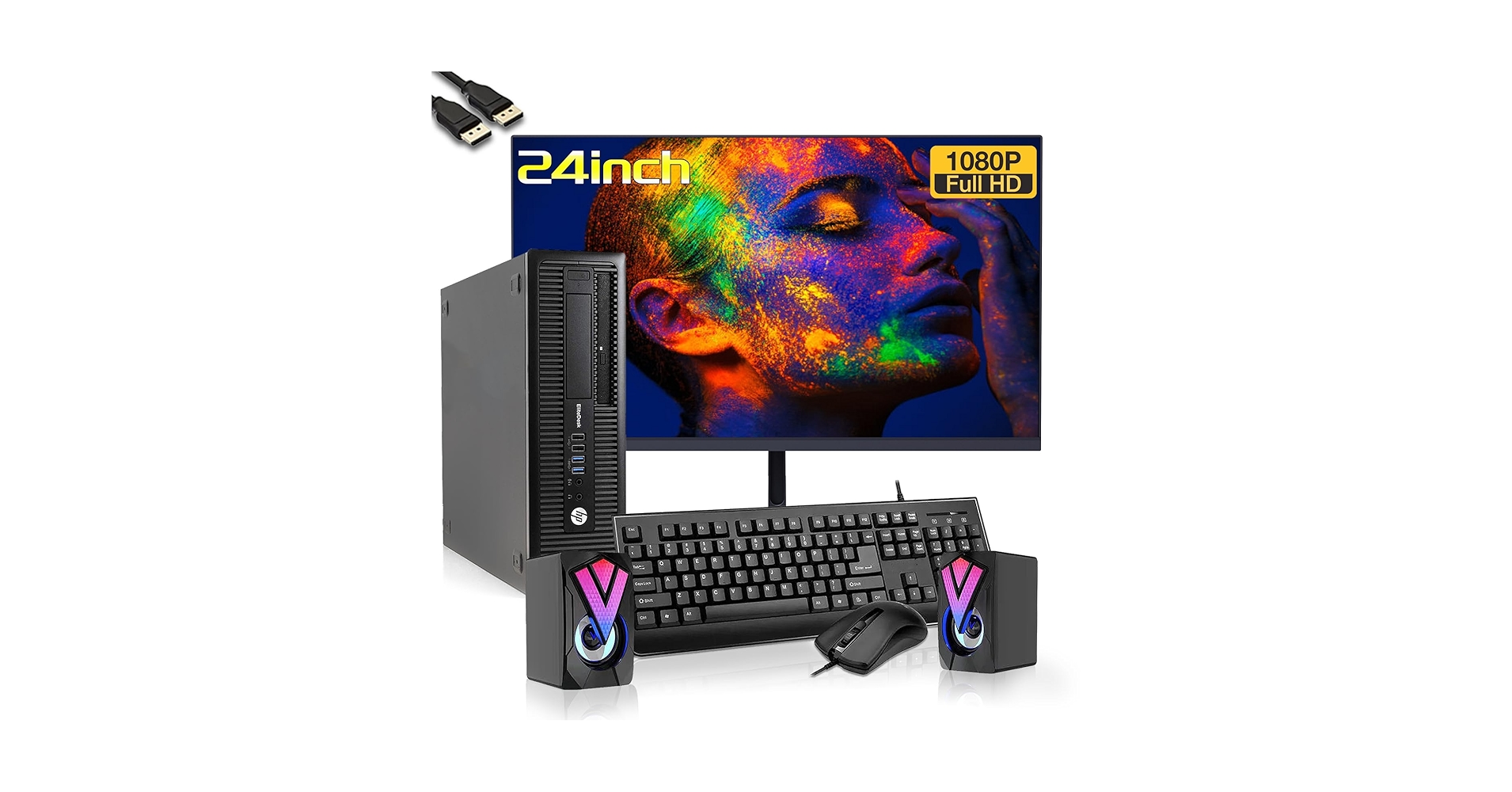 Amazon.com: HP EliteDesk 800 G1 SFF Desktop PC with New 24