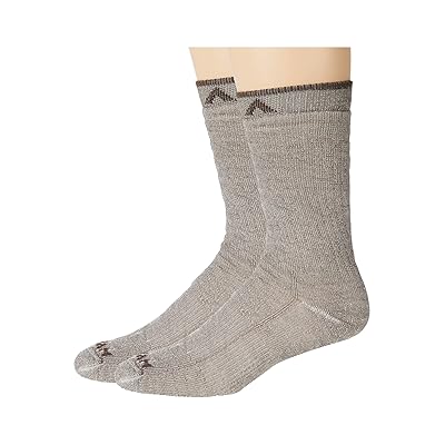 Wigwam Merino Comfort Hiker 2 Pack Crew Cut Socks Shoes Taupe