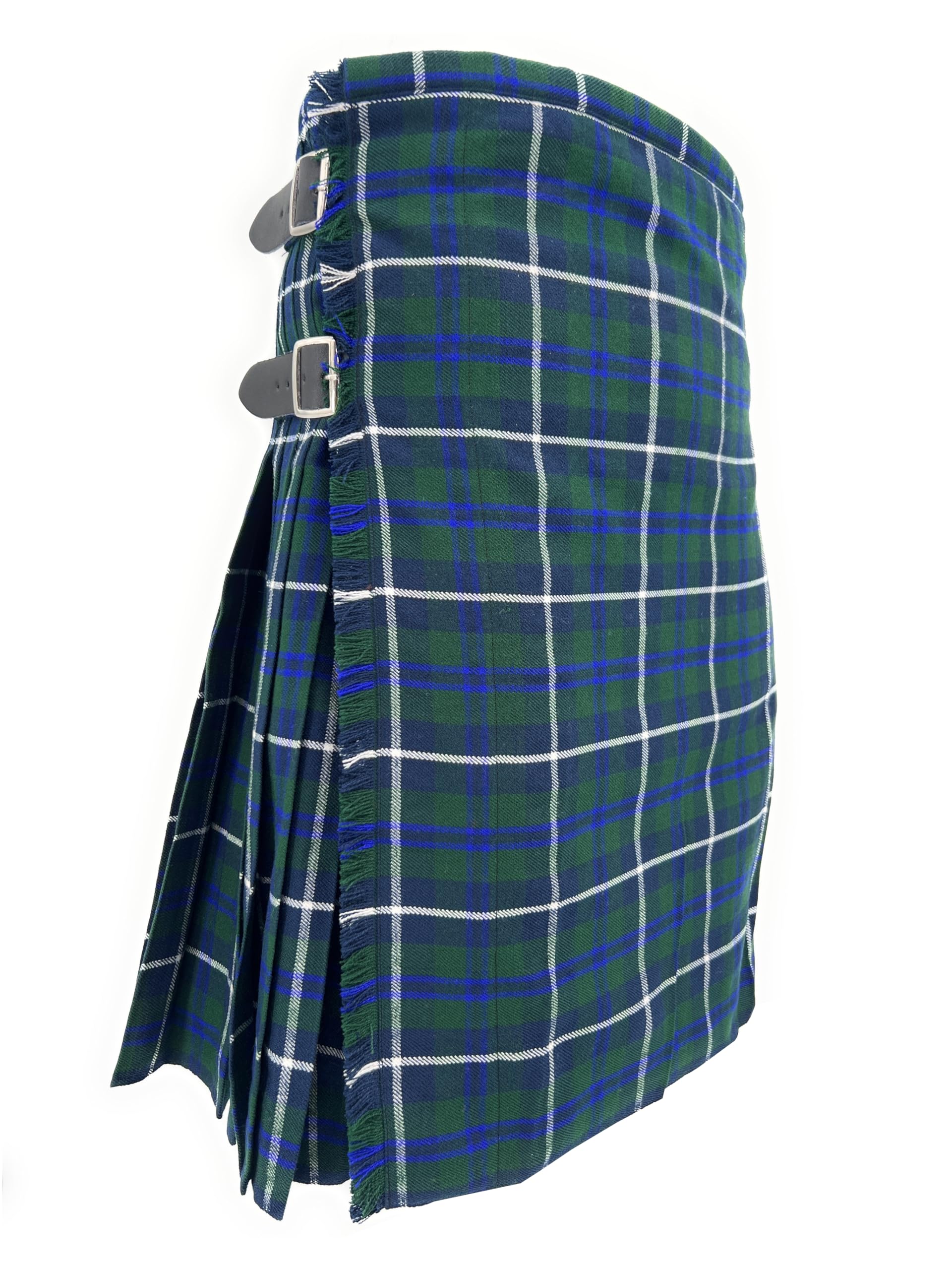 Tartan Tweeds Men's 8 Yard Wool Blend Kilt, 12oz Weight, Extra Deep Pleats, Standard Fit (UK, Waist, 38, Regular, Regular, Douglas) — image 1