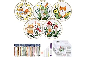 ERKOON Animal Embroidery Kit for Beginners