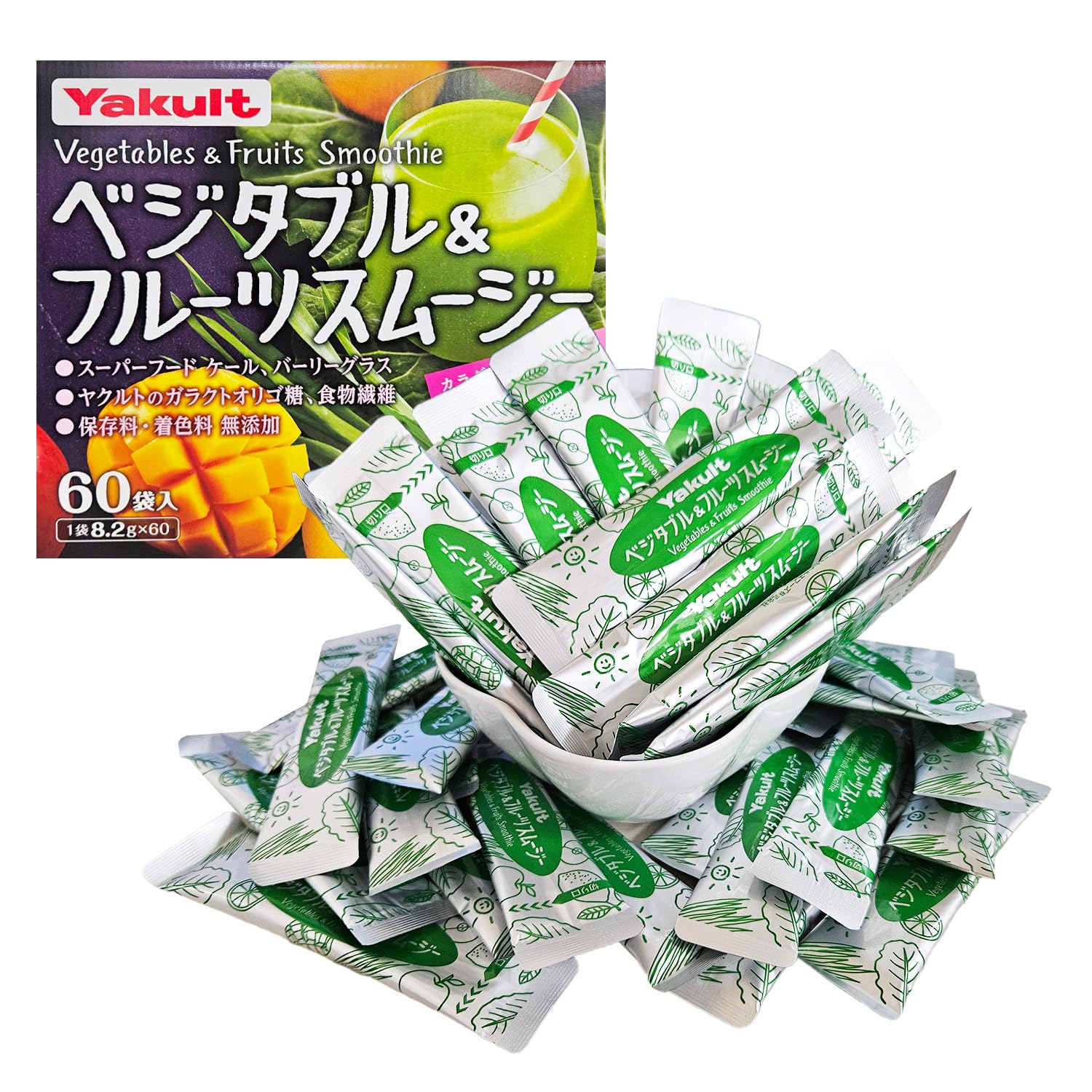 Amazon | ベジタブル&フルーツ スムージー ヤクルト 60本 セット 大量