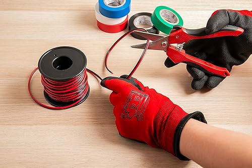 Miniatura 5 de ARES 32005-7 Tijeras multiusos de 12 pulgadas, cuchillas de acero inoxidable de alto carbono finamente dentadas, corta alambre, aislamiento, cable