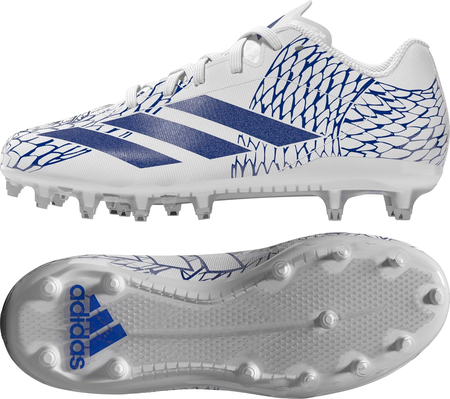 adidas Kids Boys Adizero Electric.2 Football Sneakers Shoes - Blue, White