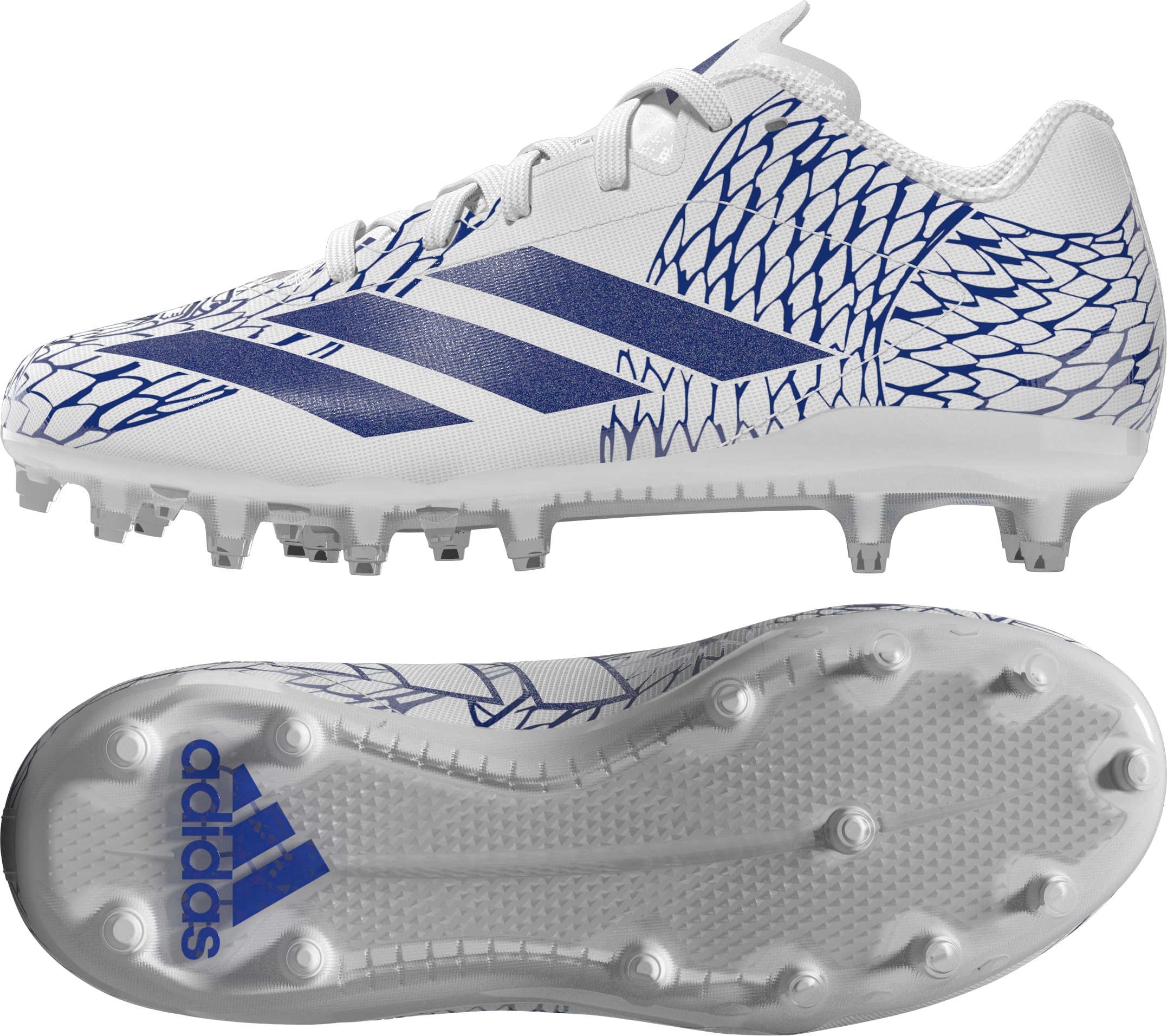 adidas Kids Boys Adizero Electric.2 Football Sneakers Shoes - Blue, White - Size 2 M