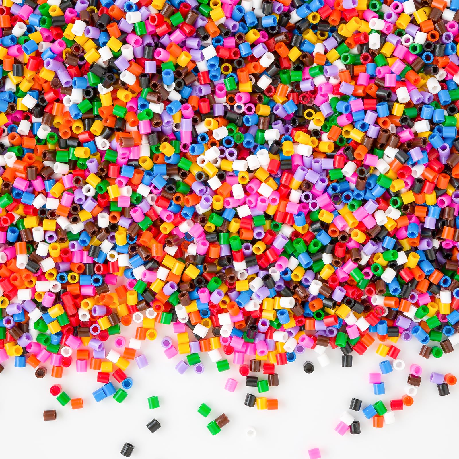 BEELUKY Bügelperlen 10000 Stück Schmelzperlen 5 mm mindestens 50 Farben für DIY Arbeiten