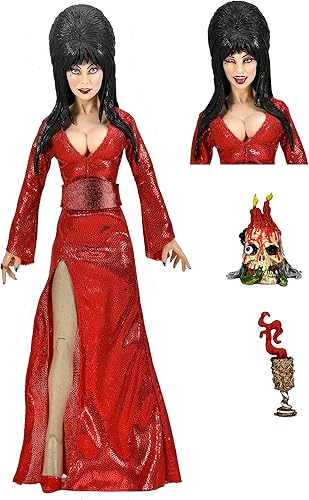 NECA - Elvira - Figura de acción vestida de 8 pulgadas - "Red, Fright, and Boo"
