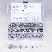 Vista 6 de Kit de reparación de rosca métrica helicoidal de acero inoxidable 304 – Kit surtido de 200 piezas – Insertos de manguito de tornillo de alambre M3