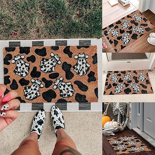 Miniatura 4 de Alfombra de Halloween gótica, alfombra de bienvenida con diseño de calabaza, moderna, para sala de estar, dormitorio, decoración del hogar,