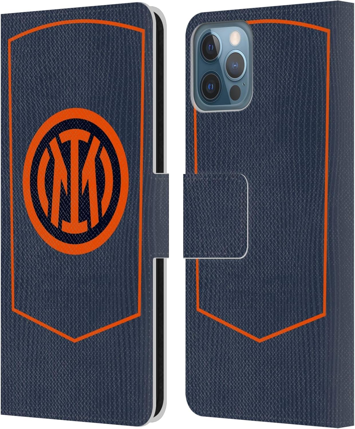Head Case Designs Officially Licensed Inter Milan Home 2025/26 Crest Kit Leather Wallet Case Compatible with Apple iPhone 17 Pro Max