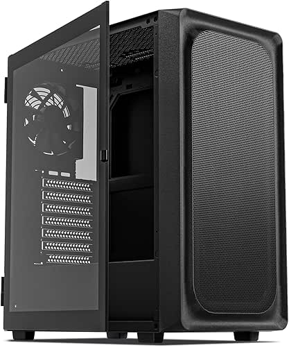 DARKROCK EC2 Black ATX Mid Tower PC Case, Type-C Ready,