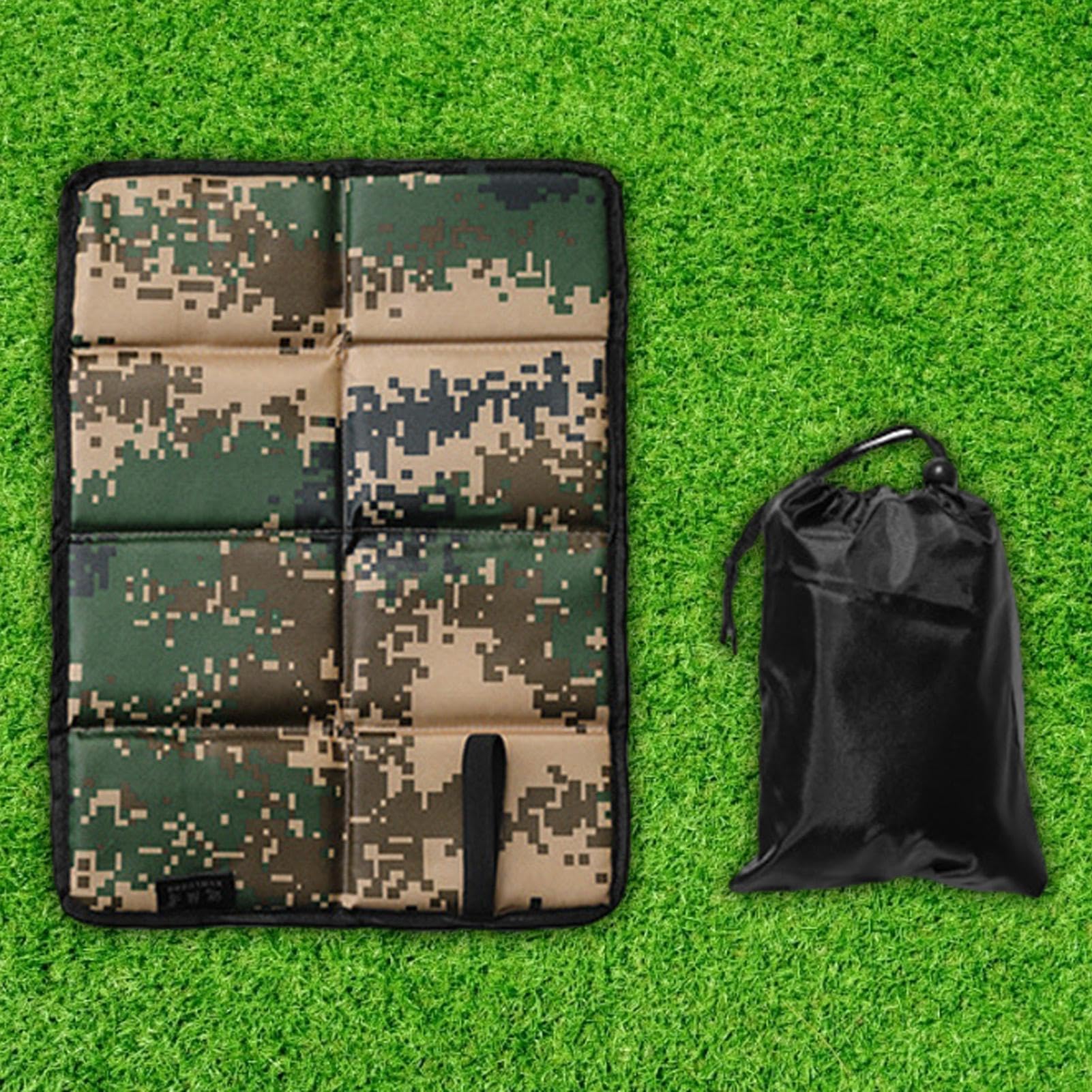 緑 サウナマット 折りたたみ レジャーシート クッション コンパクト 座布団