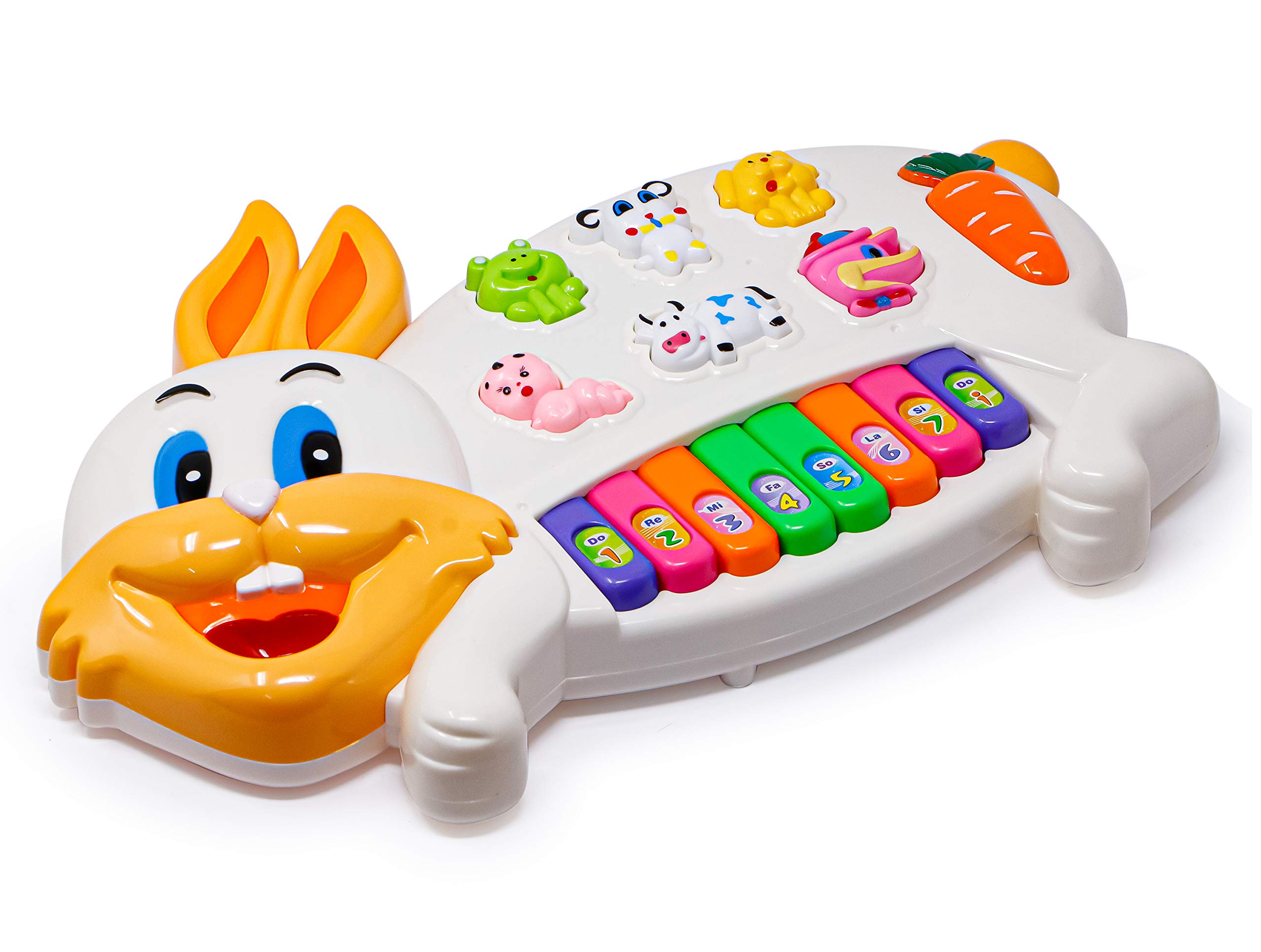 Zest 4 Toyz Musical Rabbit Piano Toy with Flashing Light & Sound for Kid, Early Development Musical Toy- Assorted (Pack of 1) (B08K3CN59P) Amazon Price History, Amazon Price Tracker