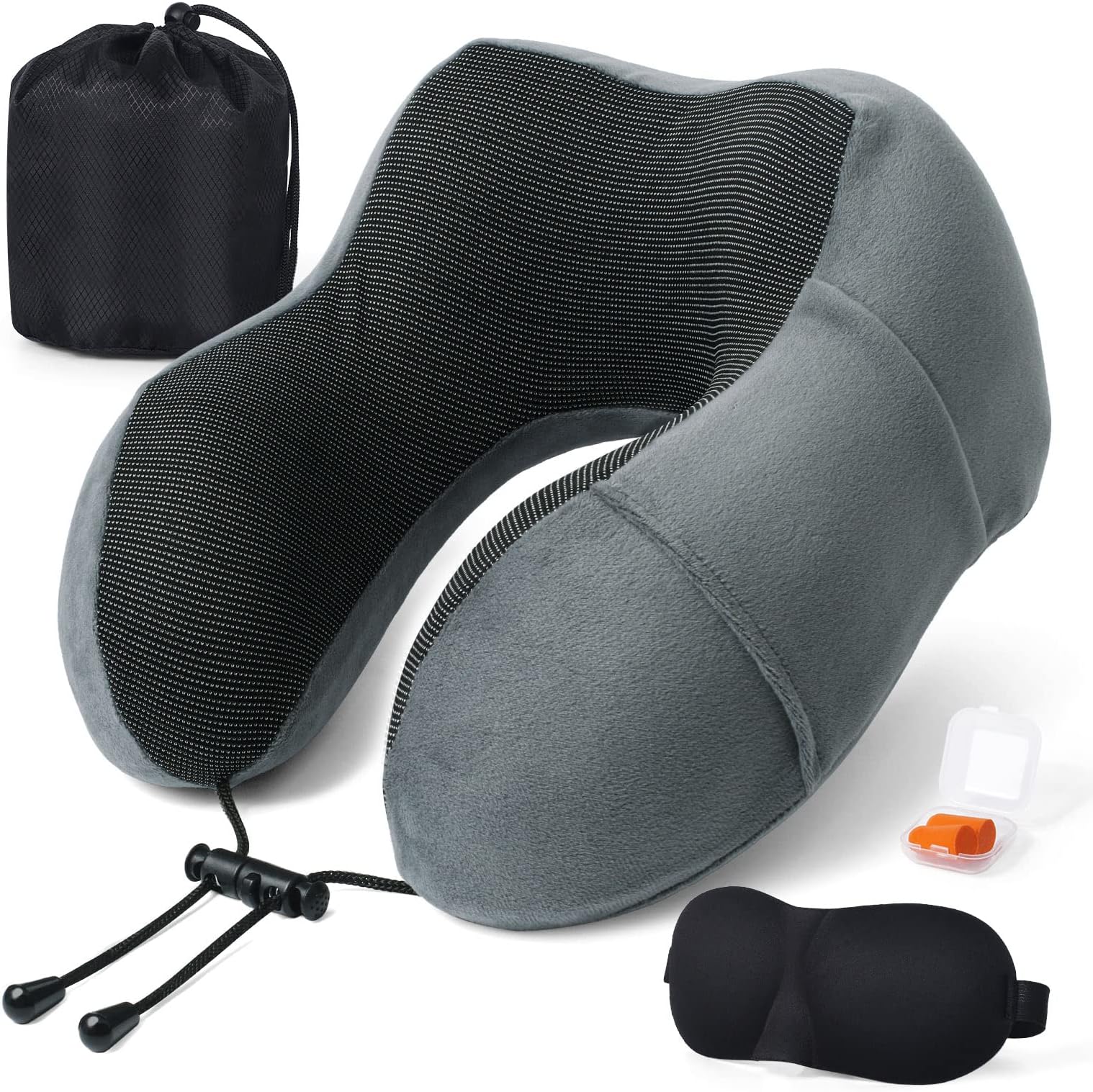 Blendura Oreillers de Voyage, Oreiller Cervical en Mousse à mémoire