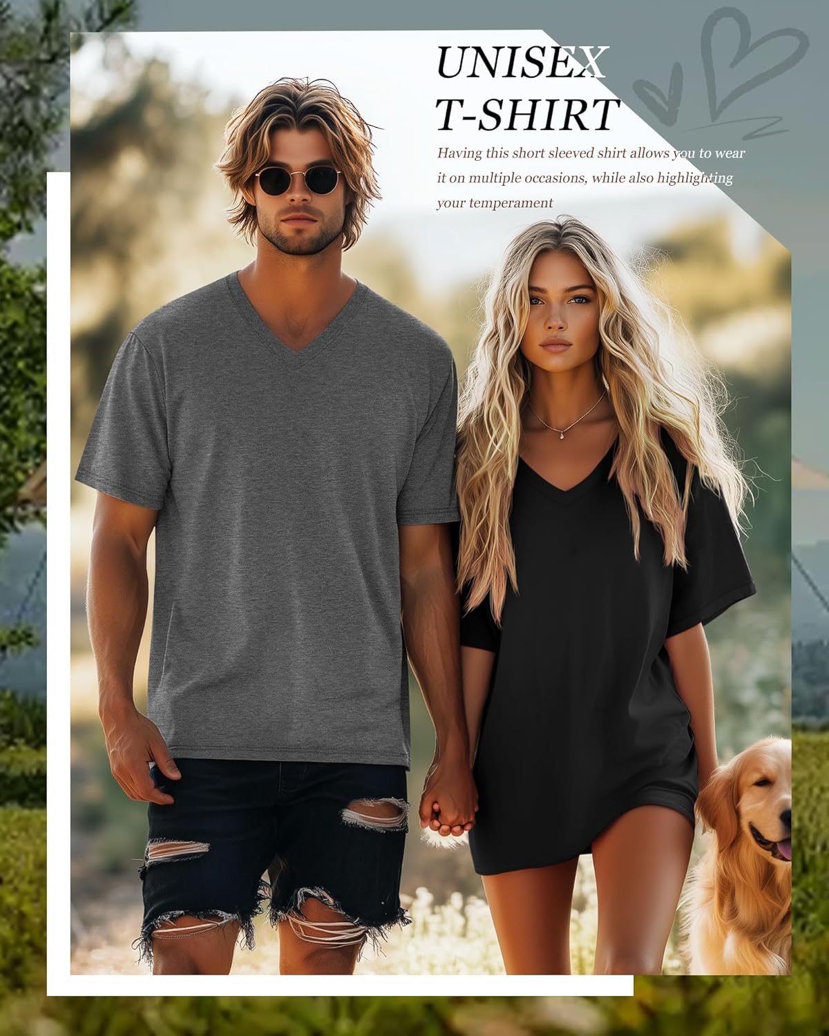 Neer 4 Pack Men's Big and Tall V Neck T-Shirts Casual Short Sleeve Tee Shirt Plus Size Summer Basic Tops - Image 6