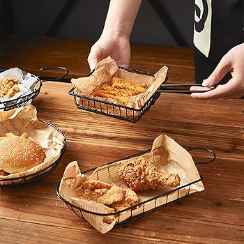 Amazon｜鉄製フライドポテトバスケット、フライドポテト