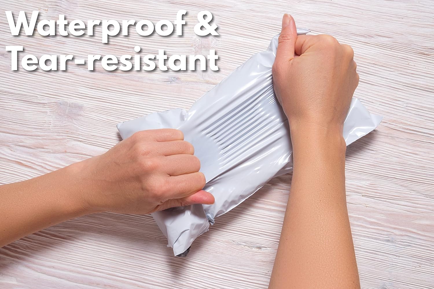 10x13 Poly Mailers Shipping Envelopes, Strong Adhesive Sealing, Waterproof and Tear-resistant Postal Mailing Bags. Mailer Bags for clothing, books, and accessories. (1000, White)