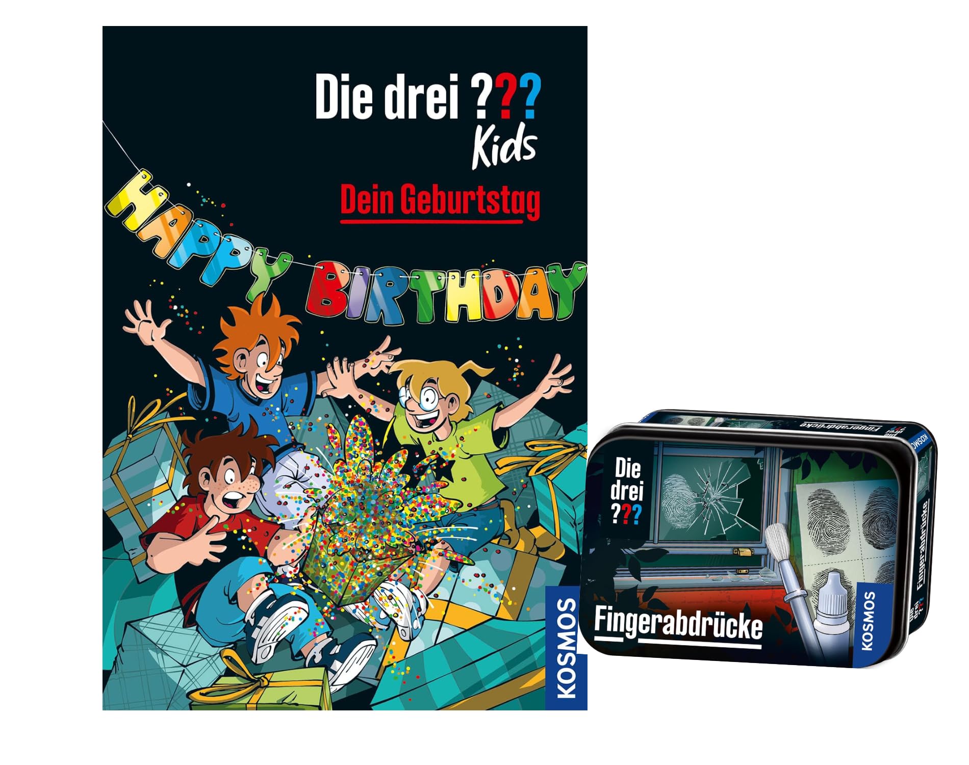 I 3 ??? Kids - Happy Birthday!: un caso per il tuo compleanno (libro rilegato) + 1 scatola di ricercatori