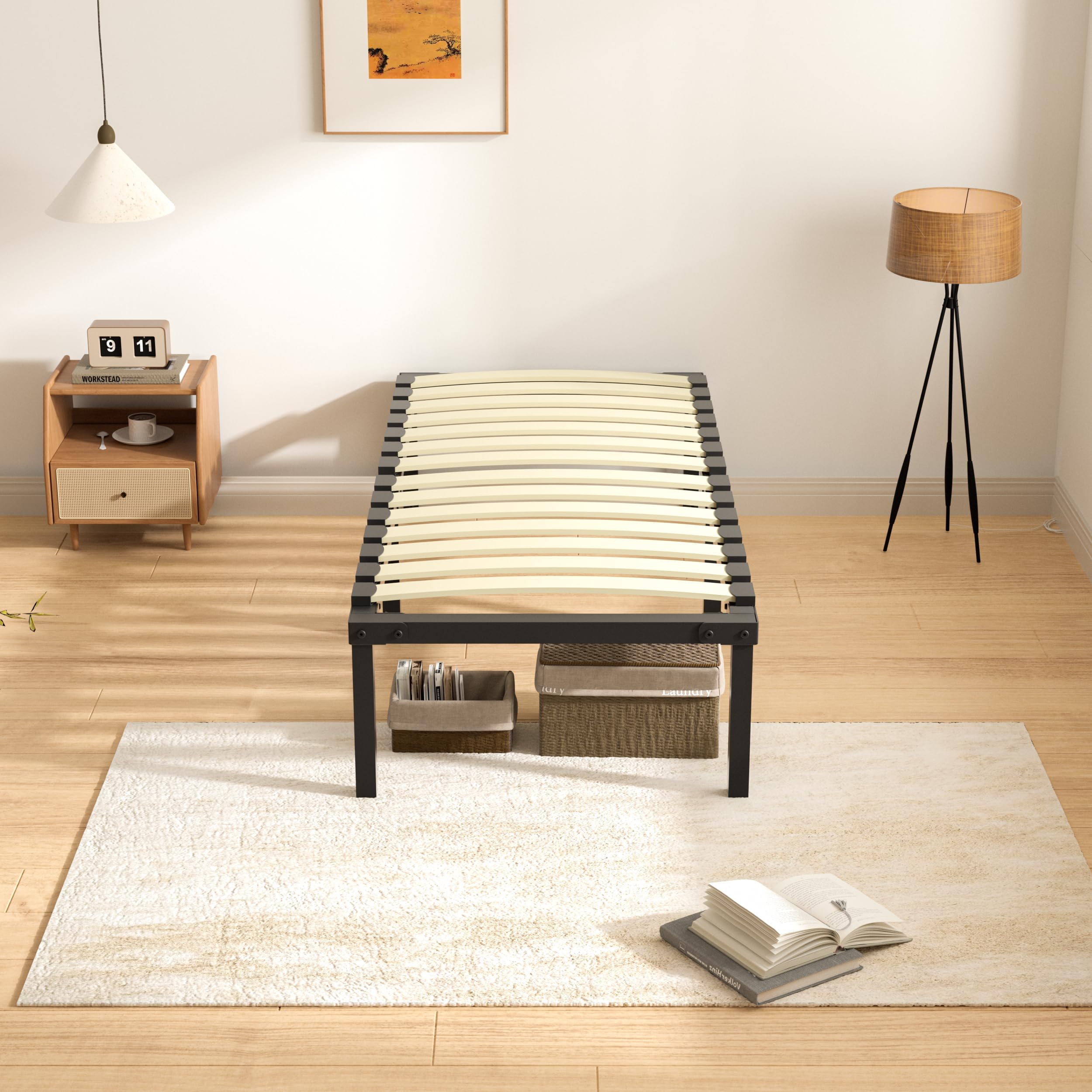 DEWINNER Lit Enfant 90x190 cm,Ensemble Matelas Simple et Sommier Ressorts Ensachés 90x190x25 cm,Confortable, Respirant,Lit Une Personne Complet pour Chambre Enfant ou Adulte