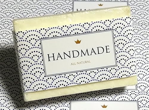 ZZYBIA Cinta de papel para jabón casero, productos hechos a mano, 20 unidades (vertical 1, azul bebé)