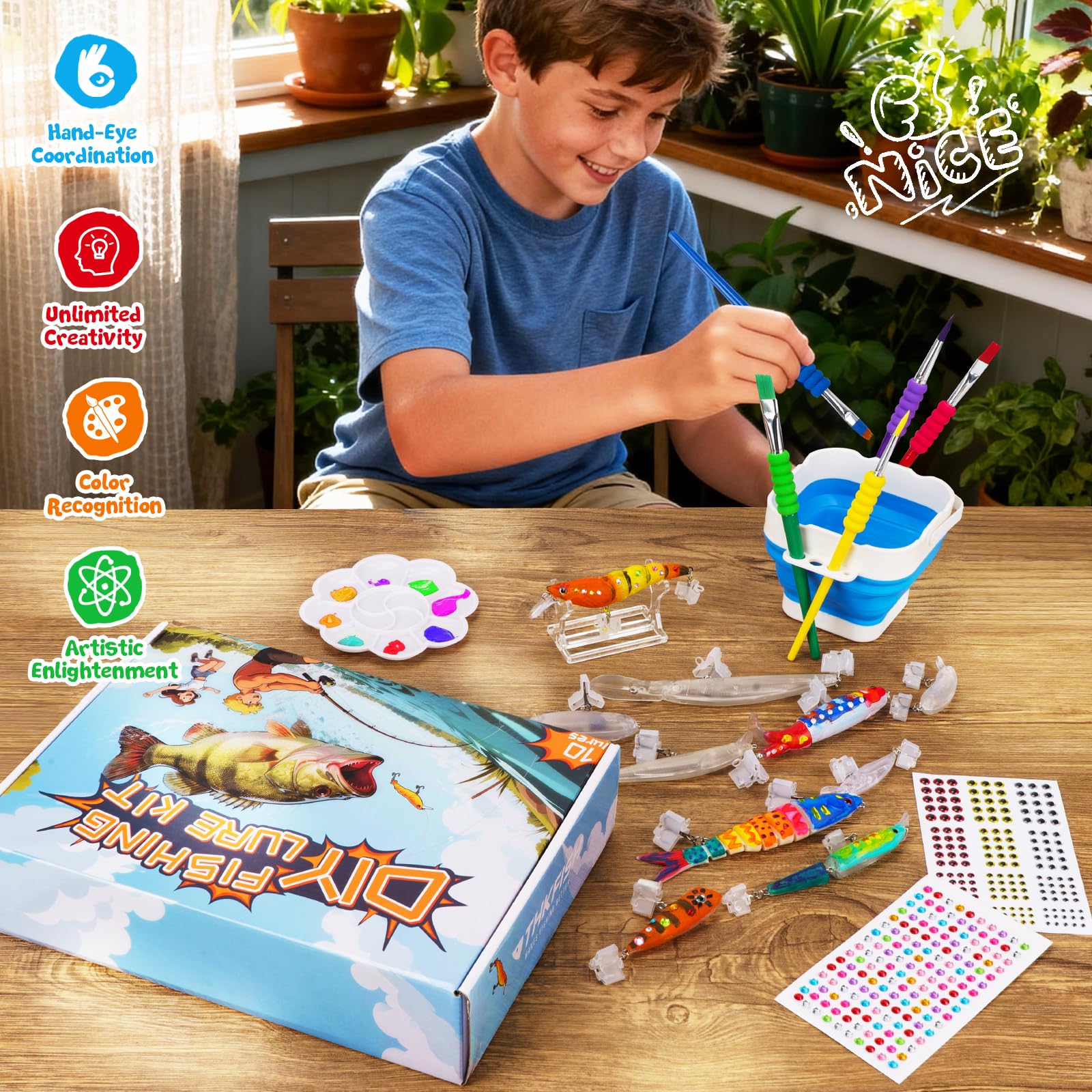 THKFISH Kit de leurres de pêche DIY - Kit de fabrication de leurres adaptés