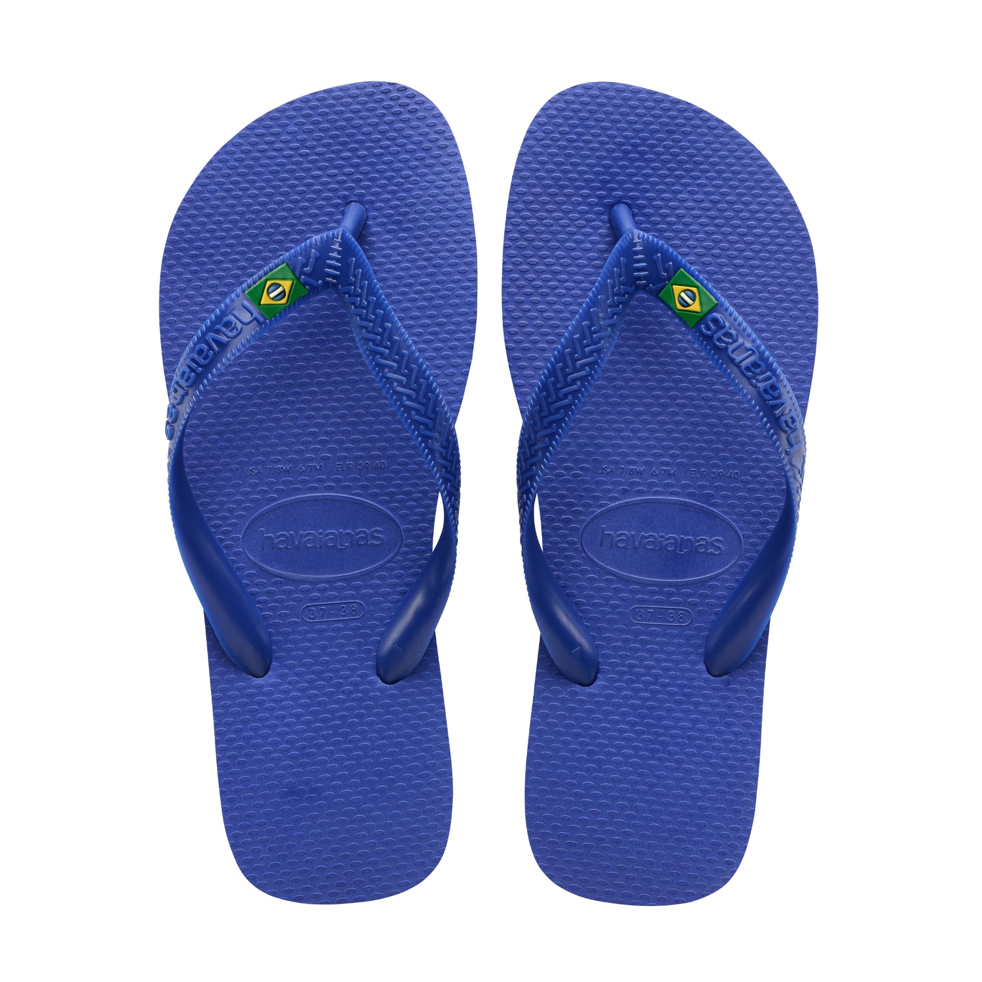 Top Brasil, Comfortable, Durable and Lightweight Flip-Flops, with Non-Slip Sole, Brazil Flag on the Straps, Adults, Unisex
