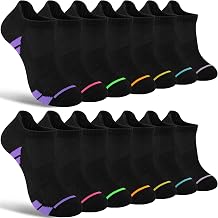 14 Pairs Women's Ankle Socks - Bulk Value Pack,Breathable Casual Athletic Low Cut Socks for Women Size 9-11