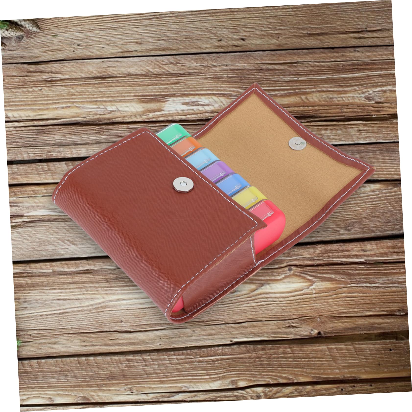 Healeved 2sätze Portable Medikamentenbox Mit Fächern Tragbarer Organizer Für Medikamente Kompakt Und Langlebig Für Zuhause Und Unterwegs Passend Für Handtasche Oder Reisegepäck