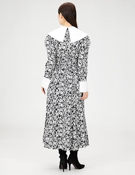 Amazon.co.jp: [SNIDEL] ビッグカラーコルセットワンピ SWFO225037  