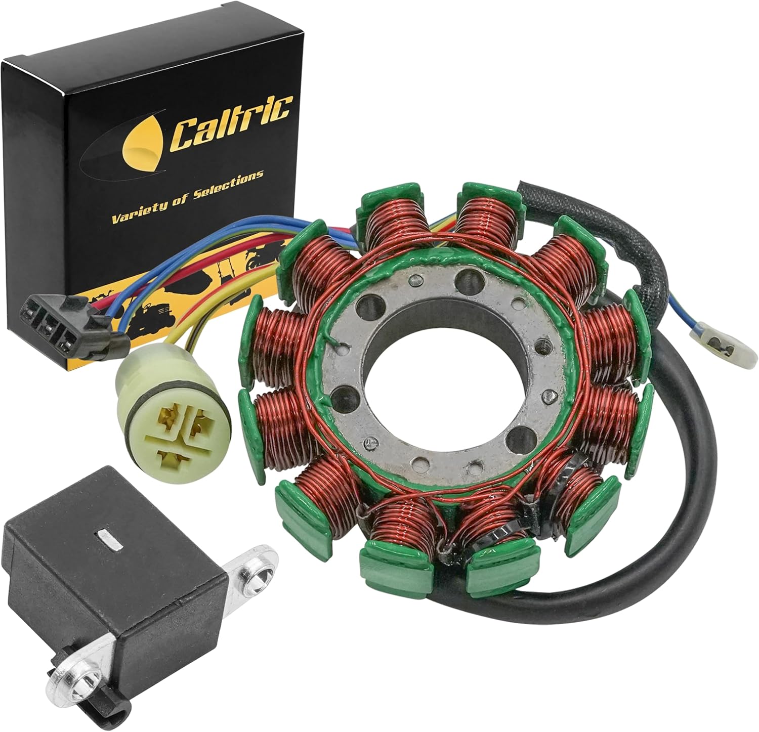 Caltric Stator and Pickup Coil Compatible with Honda TRX300 Fourtrax 300 1992-200012 Pol