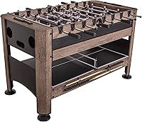 Triumph 56" 4-in-1 Swivel Multi-Game Table - Air Hockey, Billiards, Foosball, Table Tennis Rotating Fun