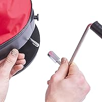 Vista 3 de EarthWay 2750 25lb Nylon Bag Seeder/Spread with Comfortable Cross Shoulder Strap, Red with Accurate Placement with Side Spread Control and Spring