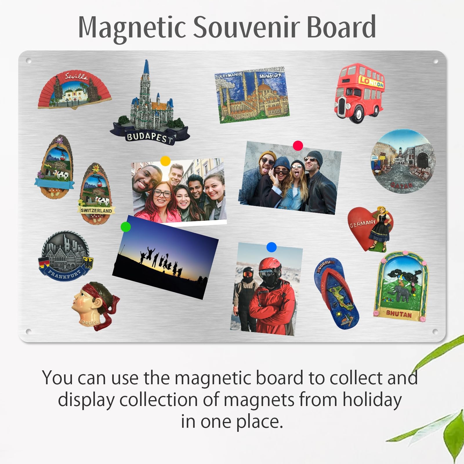 ALANGDUO Magneetbord, zwart, 42 x 30 cm, magneetbord, magneetwand, magnetisch krijtbord voor het presenteren van notities, foto's, kruidenpotjes, voor woning, kantoor, keuken, 2 stuks