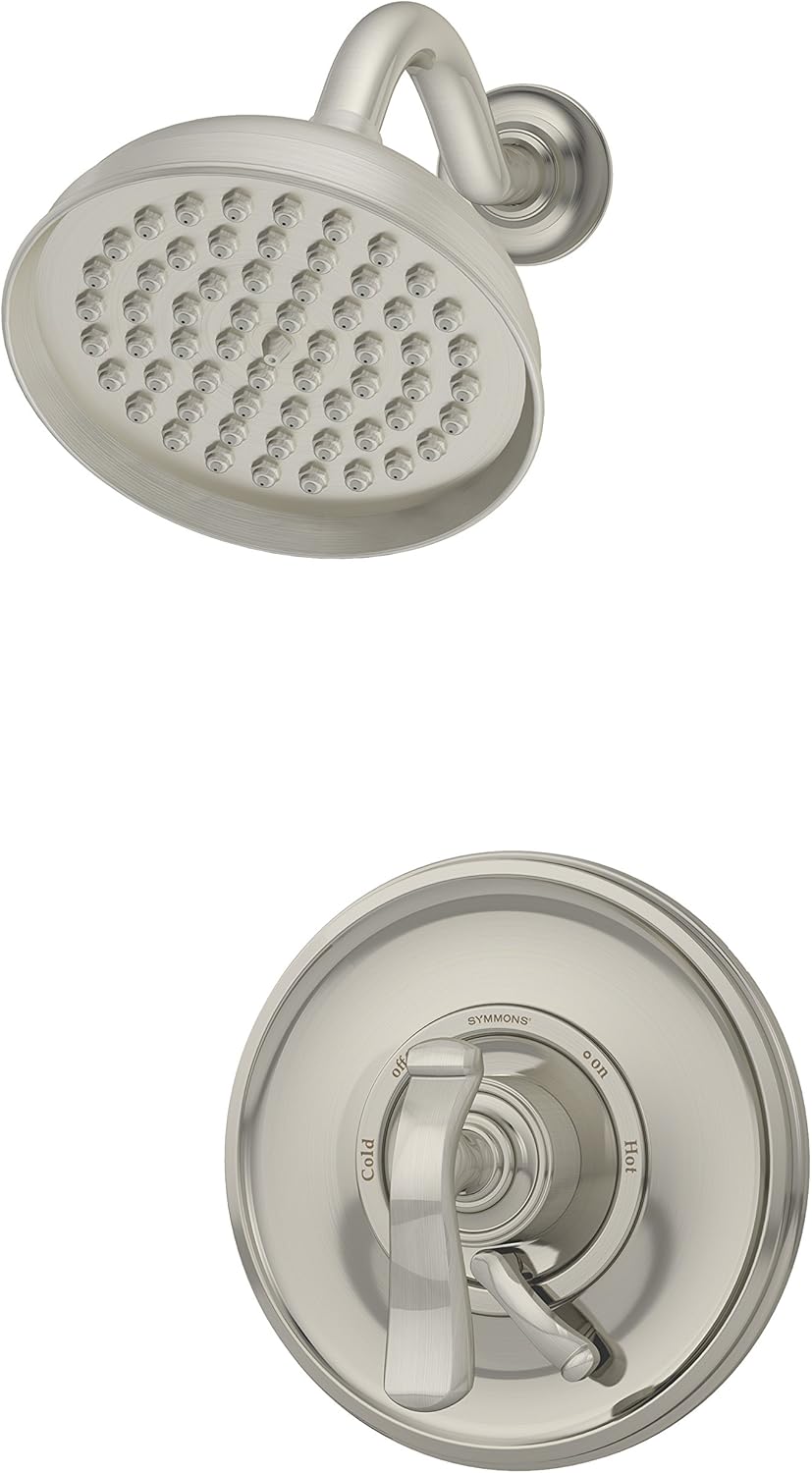 Symmons S-5101-1.5-TRM Winslet Single Handle 1-Spray Shower Trim in Polished Chrome - 1.5 GPM (Valve Not Included)